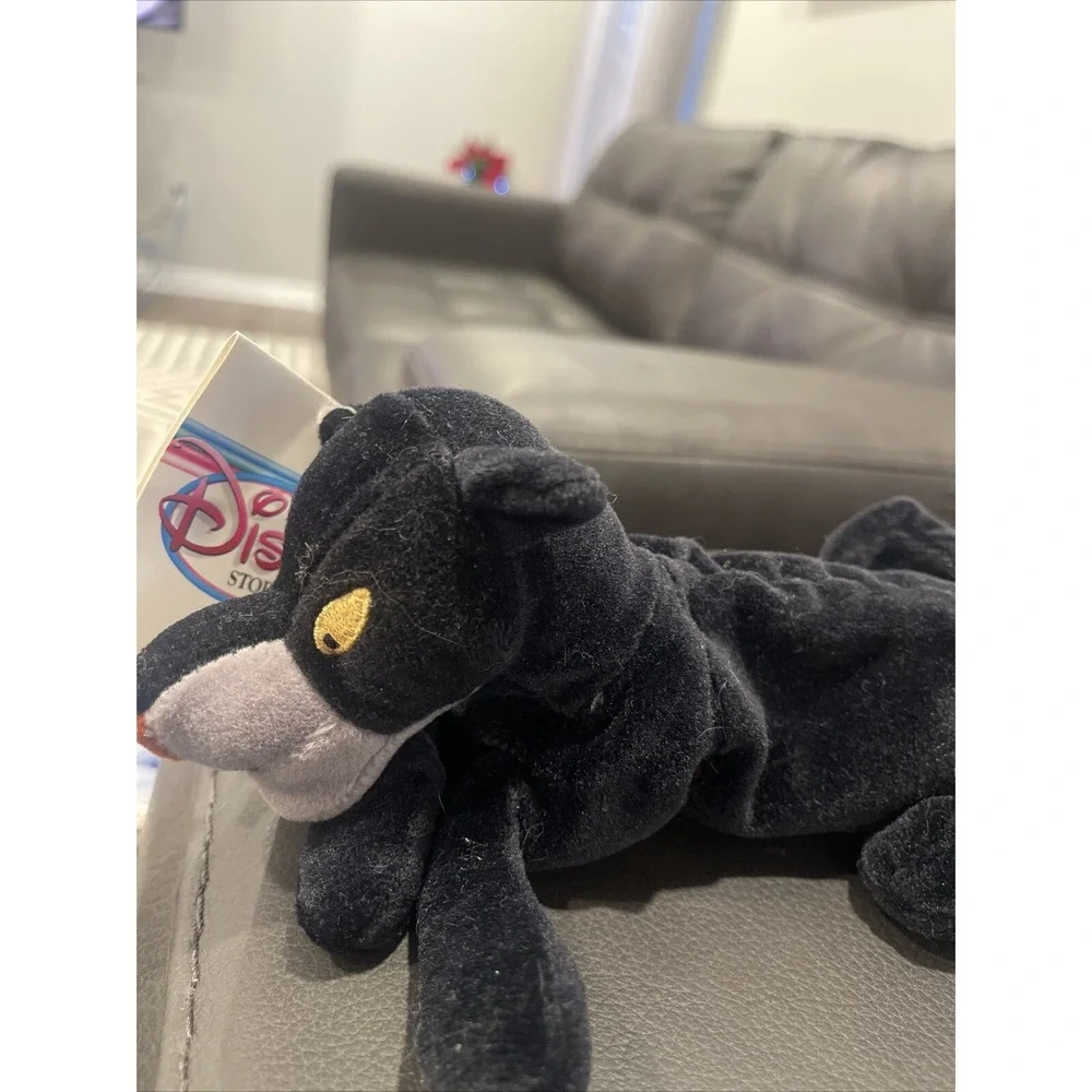 BAGHEERA DISNEY: Jungle Book Mini Plush - Used - Played with Periodically - 8